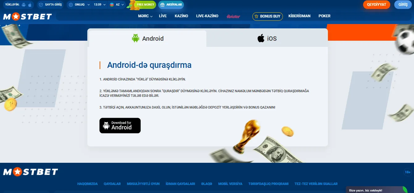 Mostbet yukle və app-in əsas funksiyalarını kəşf et